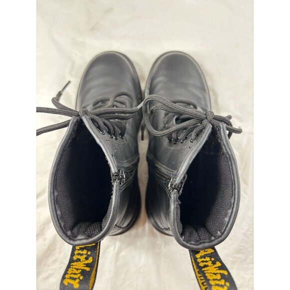 Dr. Marten's 1460 8 Eye Black Leather Boots Side Zip size 6 - Picture 11 of 13